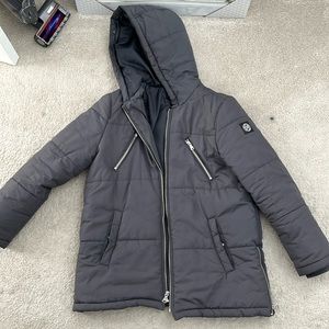 Express Grey Puffer Jacket